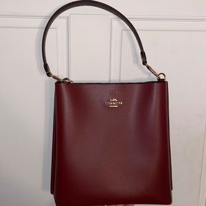 Coach Mollie Bucket Bag in Wine Color
